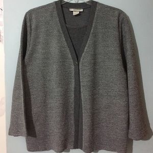 💃Gray Layered-Look Ladies L Top